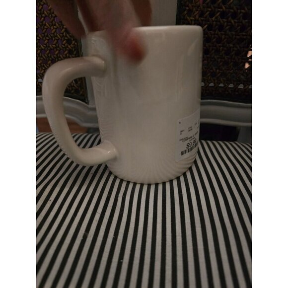 NWT Rae Dunn Halloween Boo Coffee Mug White Black Writing 2020 - Picture 5 of 11